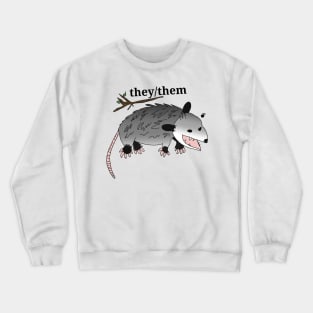 Nonbinary Opossum Crewneck Sweatshirt